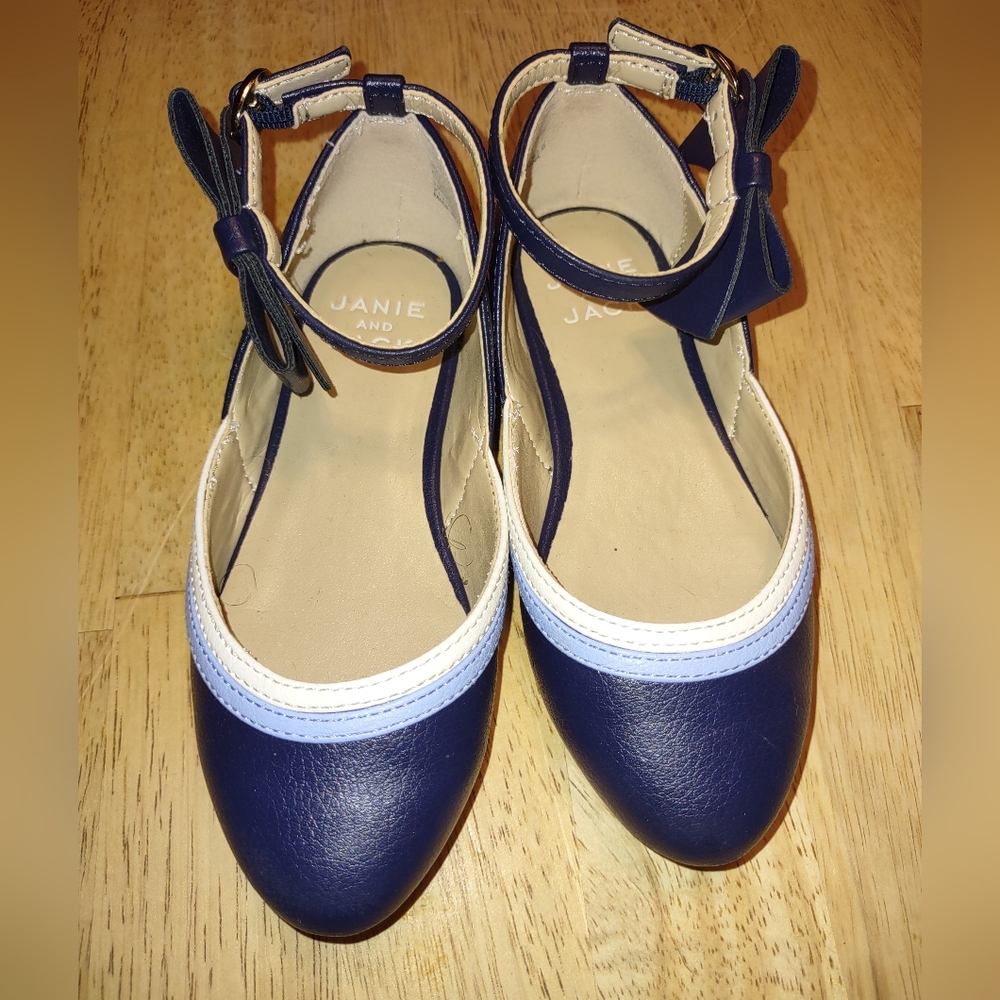 Navy Janie and Jack Girls Dress Shoes
